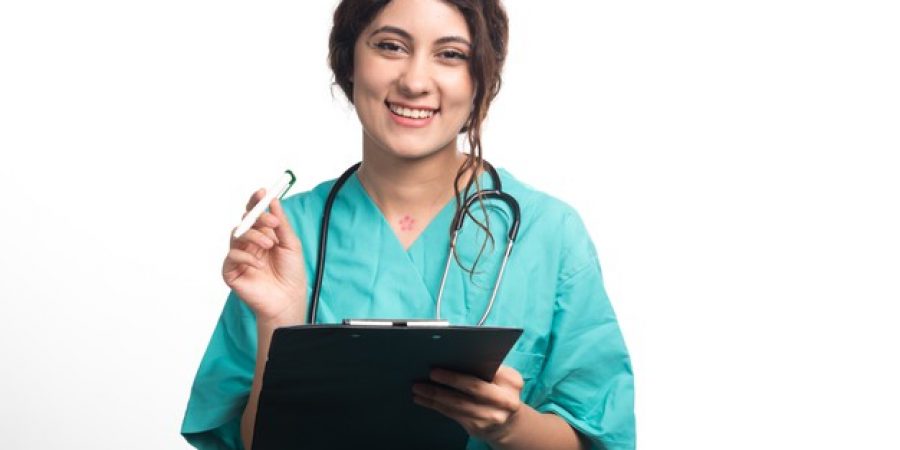 female-doctor-holding-black-clipboard-hands-white-background-high-quality-photo_114579-22840